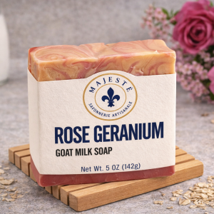 ROSE GERANIUM GOAT MILK SOAP